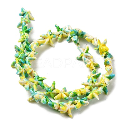 Synthetic Turquoise Dyed Beads Strands X-G-P507-04G-1