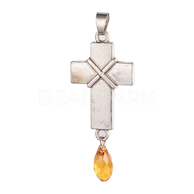 Tibetan Style Alloy Pendants  PALLOY-I147-01AS-1