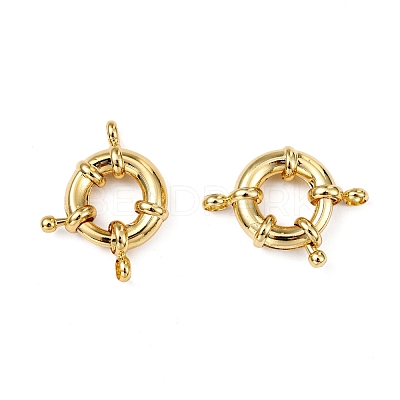 Rack Plating Brass Spring Ring Clasps X-KK-D399-A-G-NF-1