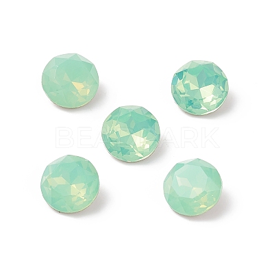 Pointed Back & Back Plated K9 Glass Rhinestone Cabochons RGLA-J012-10mm-390-1
