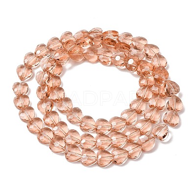 Transparent Glass Beads Strands GL-CBA7A17-03A-03-1