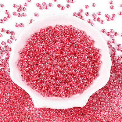 6/0 Transparent Inside Colours Glass Seed Round Beads X1-SEED-N006-004M-1