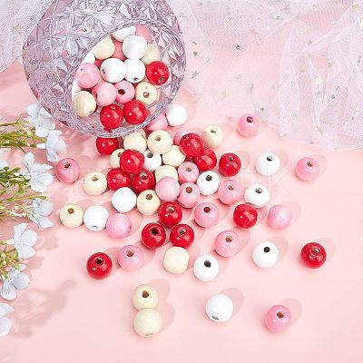 Natural Wood Beads WOOD-FH0001-46-1