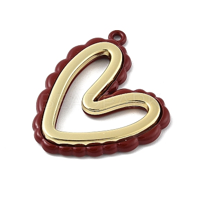 Alloy Pendants with Enamel PALLOY-V005-02D-1