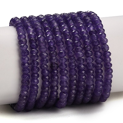 Dyed Natural White Jade Beads Strands GG-CBAF9EE-A01-3x4mm-1
