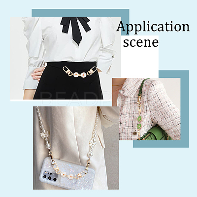 5Pcs 5 Style Alloy Enamel Link Purse Strap Extenders FIND-PH0006-22-1