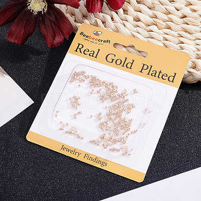 3Bags Brass Crimp Beads KK-BBC0026-10A-1
