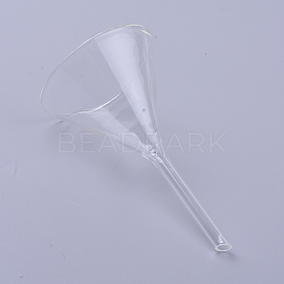 Transparent Glass Funnel Hopper AJEW-WH0104-45C-1