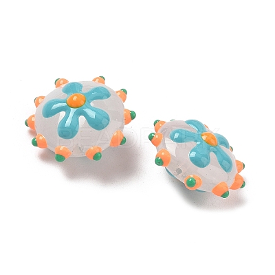 Baking Paint Glass Enamel Beads LAMP-S080-03G-1