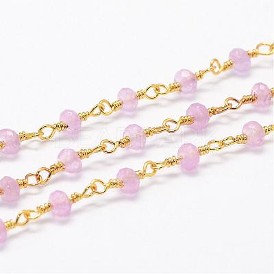 Natural White Jade Beaded Chains CHC-G312-G07-1