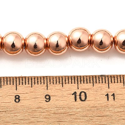 Electroplated Synthetic Magnetic Hematite Beads Strands G-L613-F01-02B-1