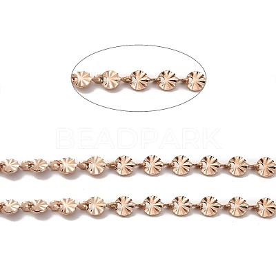 Ion Plating(IP) 304 Stainless Steel Flower Link Chains STAS-B041-08RG-1