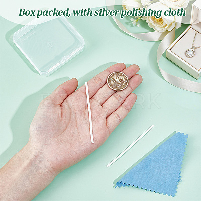 2Pcs 925 Sterling Silver Sheets FIND-BC0019-56B-1