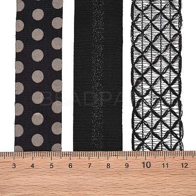 9 Yards 3 Styles Polyester Ribbon SRIB-A014-G03-1