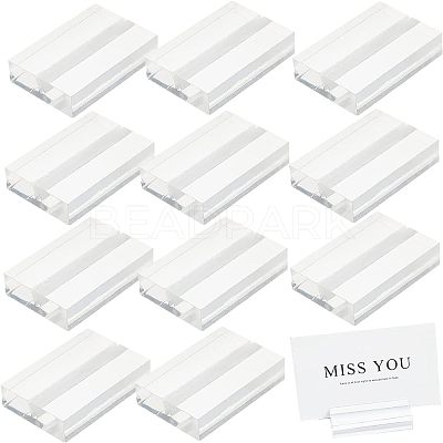 Acrylic Name Card Holder TACR-WH0001-09-1