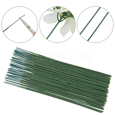 100Pcs Iron Stalk Flower Rod AJEW-SP0003-73C-1