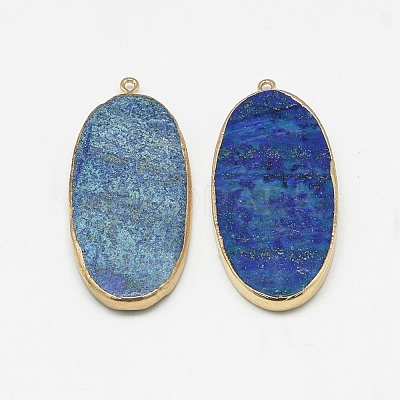 Synthetic Lapis Lazuli Big Pendants G-Q983-A01-1