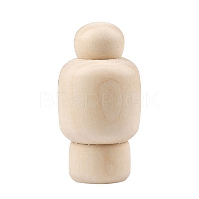 Unfinished Wooden Peg Dolls WOCR-PW0003-72G-1