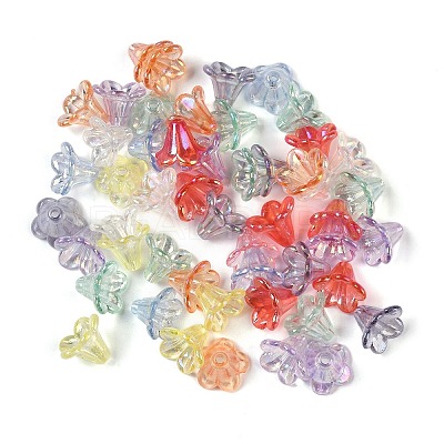 Plated AB Acrylic Beads Cap OACR-B025-02A-1