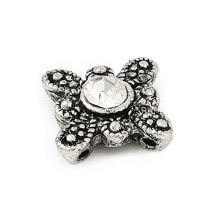 Alloy Rhinestone Beads FIND-A049-04AS-01-1