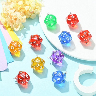 Opaque Acrylic Pendants MACR-YW0003-01-1