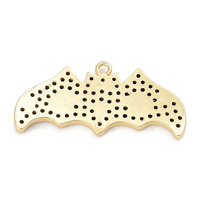 Rack Plating Brass Cubic Zirconia Pendants KK-D031-09G-02-1