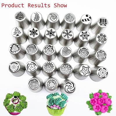 Non-Tarnish Acorn Stainless Steel Russian Piping Tips DIY-D036-13P-1