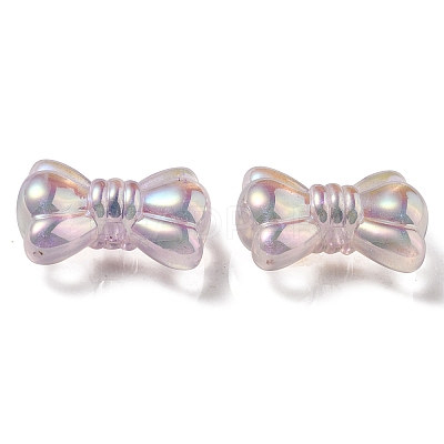 UV Plating Luminous Transparent Acrylic Beads OACR-P010-08D-1
