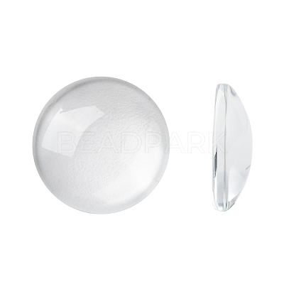 Transparent Glass Cabochons GGLA-R026-16mm-1