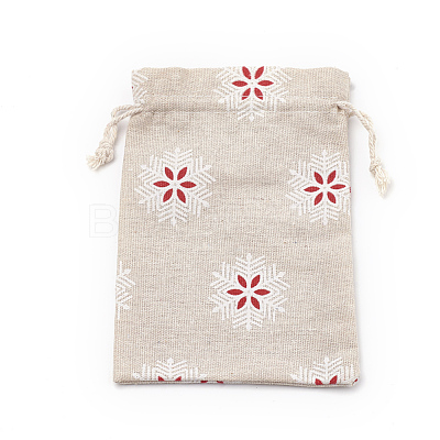 Polycotton(Polyester Cotton) Packing Pouches Drawstring Bags ABAG-S003-02A-1