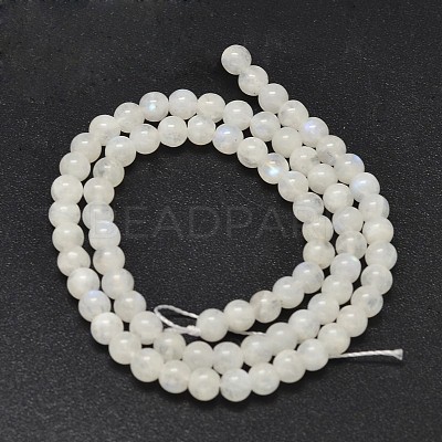 Natural Rainbow Moonstone Beads Strands G-P335-12-6mm-1