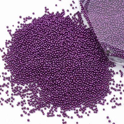 Color Plated DIY 3D Nail Art Decoration Mini Glass Beads MRMJ-R038-E12-1