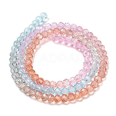 Transparent Painted Glass Beads Strands LS-DGLA-A034-T3mm-A19-1