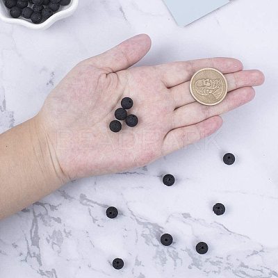 Natural Lava Rock Beads Strands G-OC0001-27-1