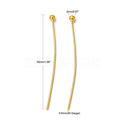 Brass Ball Head Pins X-KK-R020-07G-1
