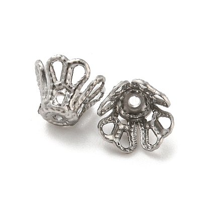 Non-Tarnish 316 Surgical Stainless Steel Bead Caps STAS-Q310-09B-P-1