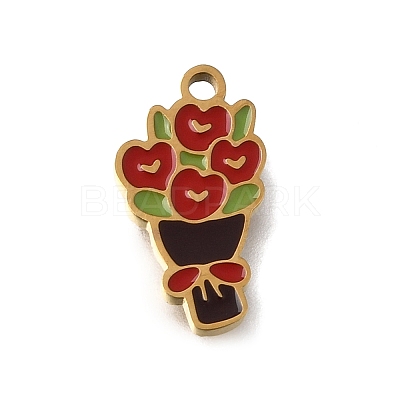 304 Stainless Steel Enamel Pendants SA-CBAA2E4-07A-G-1