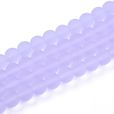 Transparent Glass Beads Strands GLAA-T032-T8mm-MD01-1