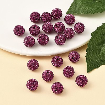 Pave Disco Ball Beads LS-RB-H258-10MM-502-1