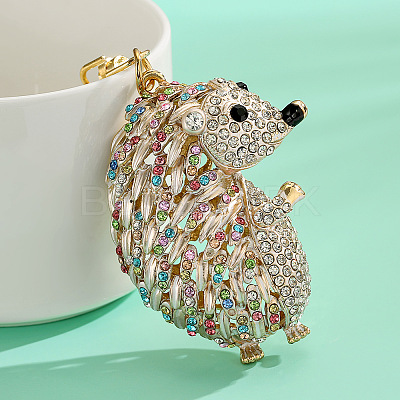 Alloy & Rhinestone Keychain PW-WG77410-01-1