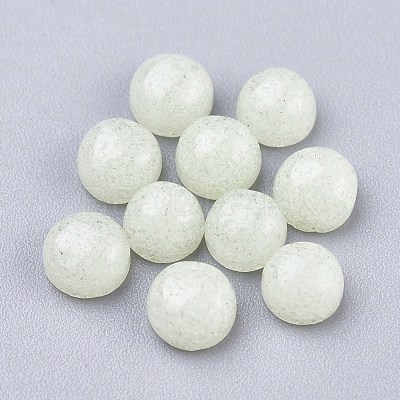 Synthetic Luminous Stone Cabochons X-G-P393-R63-4MM-1