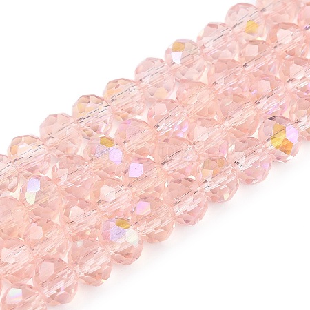 Electroplate Glass Beads Strands LS-EGLA-A044-T6mm-L22-1