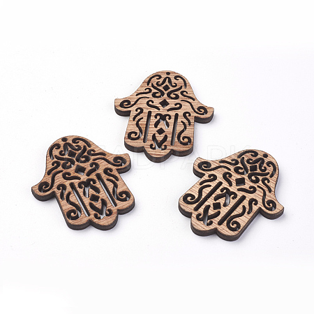 Undyed Wooden Sewing Pendants X-WOOD-S037-104-1