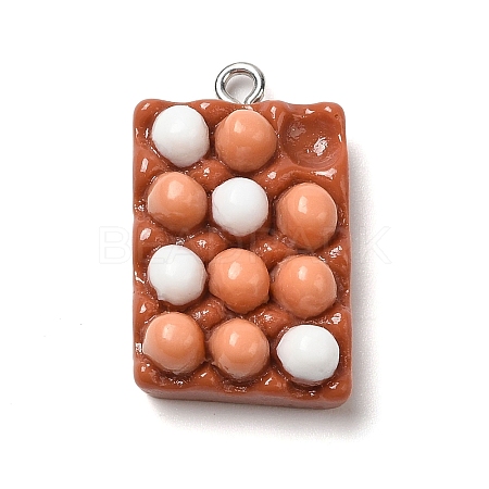 Cute Opaque Resin Pendants RESI-L038-12P-1
