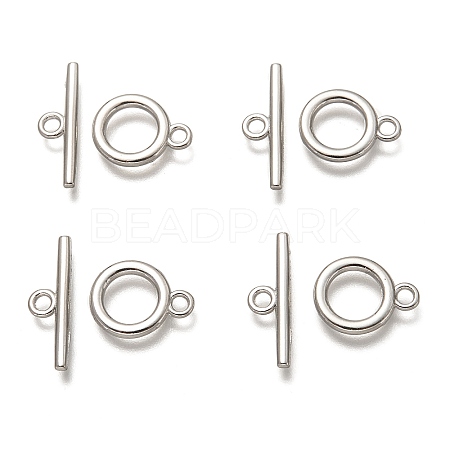 Alloy Toggle Clasps TIBE-EA774Y-P-RS-1