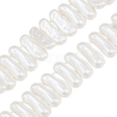 Electroplated Glass Pearl Beads Strands GL-CBA64F3-01A-1