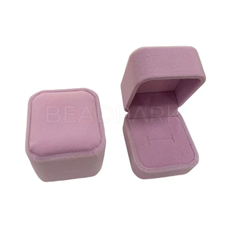 Square Velvet Ring Jewelry Boxes PAAG-PW0012-39B-1