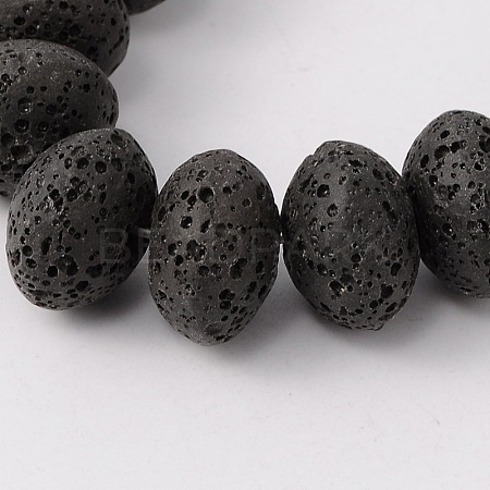 Synthetic Lava Rock Bead Strands G-N0092-18-1