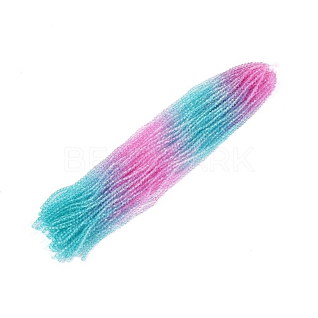Gradient Color Baking Paint Glass Bead Strands DGLA-A039-T6mm-A05-1