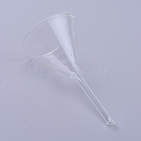 Transparent Glass Funnel Hopper AJEW-WH0104-45C-1